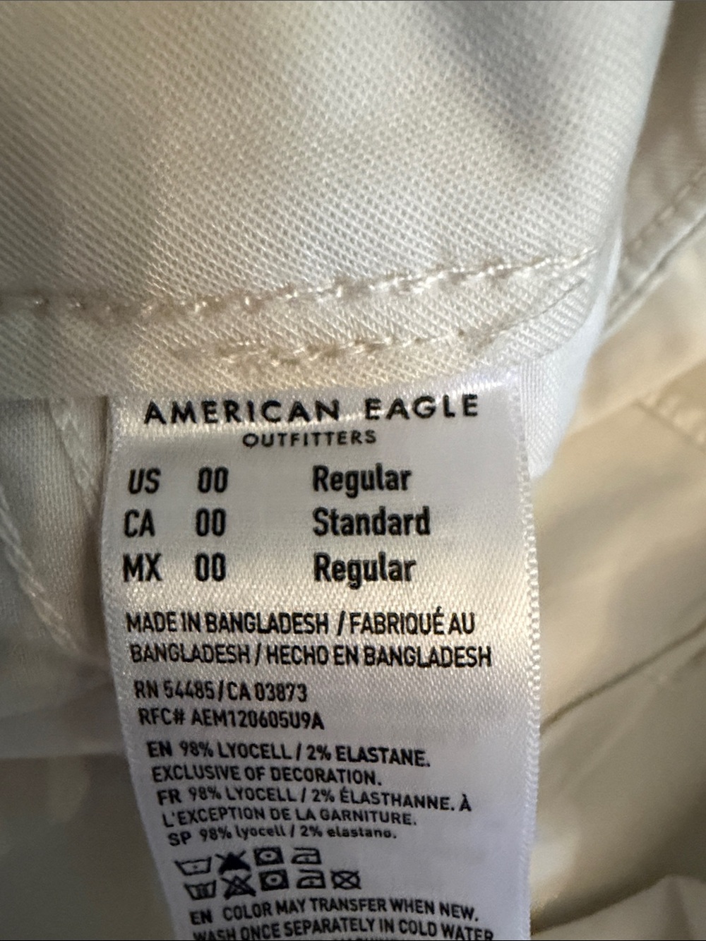 American Eagle lightweight Cargo Pants in light beige- Classic Utility Style 00 - Picture 7 of 10